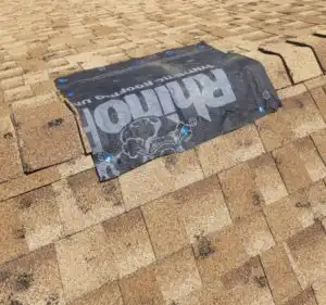 Diligent will apply temporary patches to protect from additional damage until we replace the roof Diligent Roofing Colorado Diligent will apply temporary patches to protect from additional damage until we replace the roof