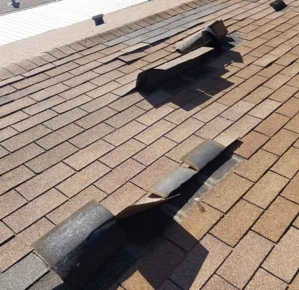 Wind damage causes leaks Diligent Roofing is your one stop for storm damage recovery.