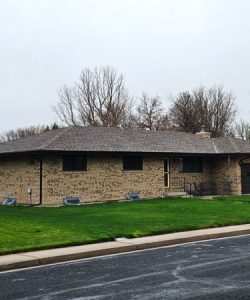 new-dimensional-roof-on-ranch-style-S New dimensional asphalt shingle roof and gutters on this home in Brush, Co